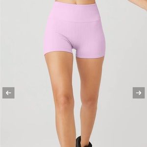 Alo Yoga Semi-Sheer Seamless Cable Knit Hot Short